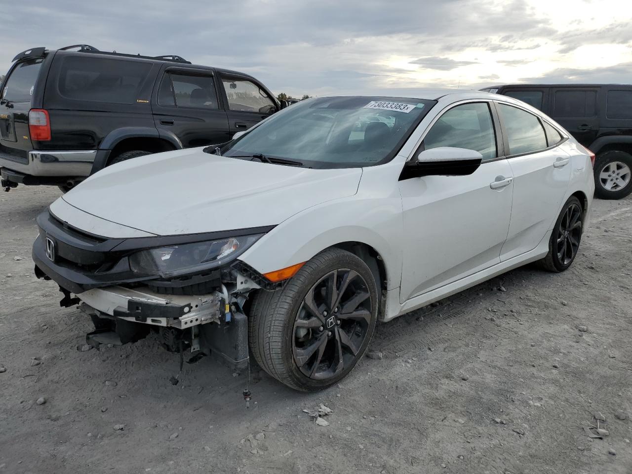 Image 1 of 2020 HONDA CIVIC SPORT 2020 with VIN 2HGFC2F82LH554183