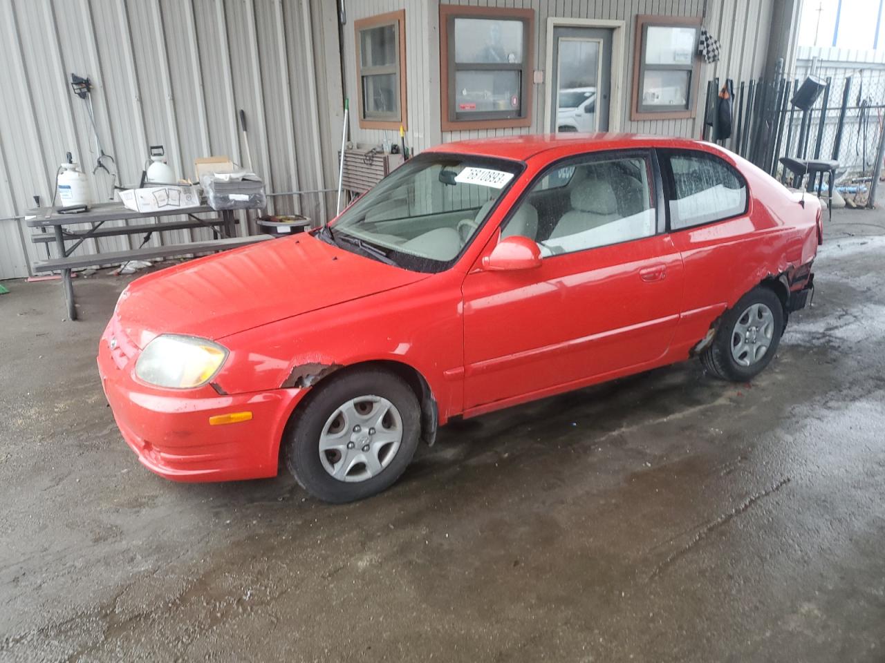 Изображение 1 2005 HYUNDAI ACCENT GS 2005 с VIN KMHCG35C55U352502