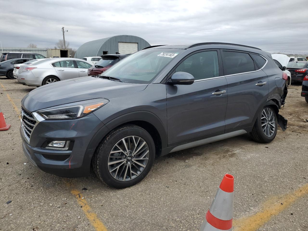 Image 1 of 2021 HYUNDAI TUCSON LIMITED 2021 with VIN KM8J33ALXMU339848