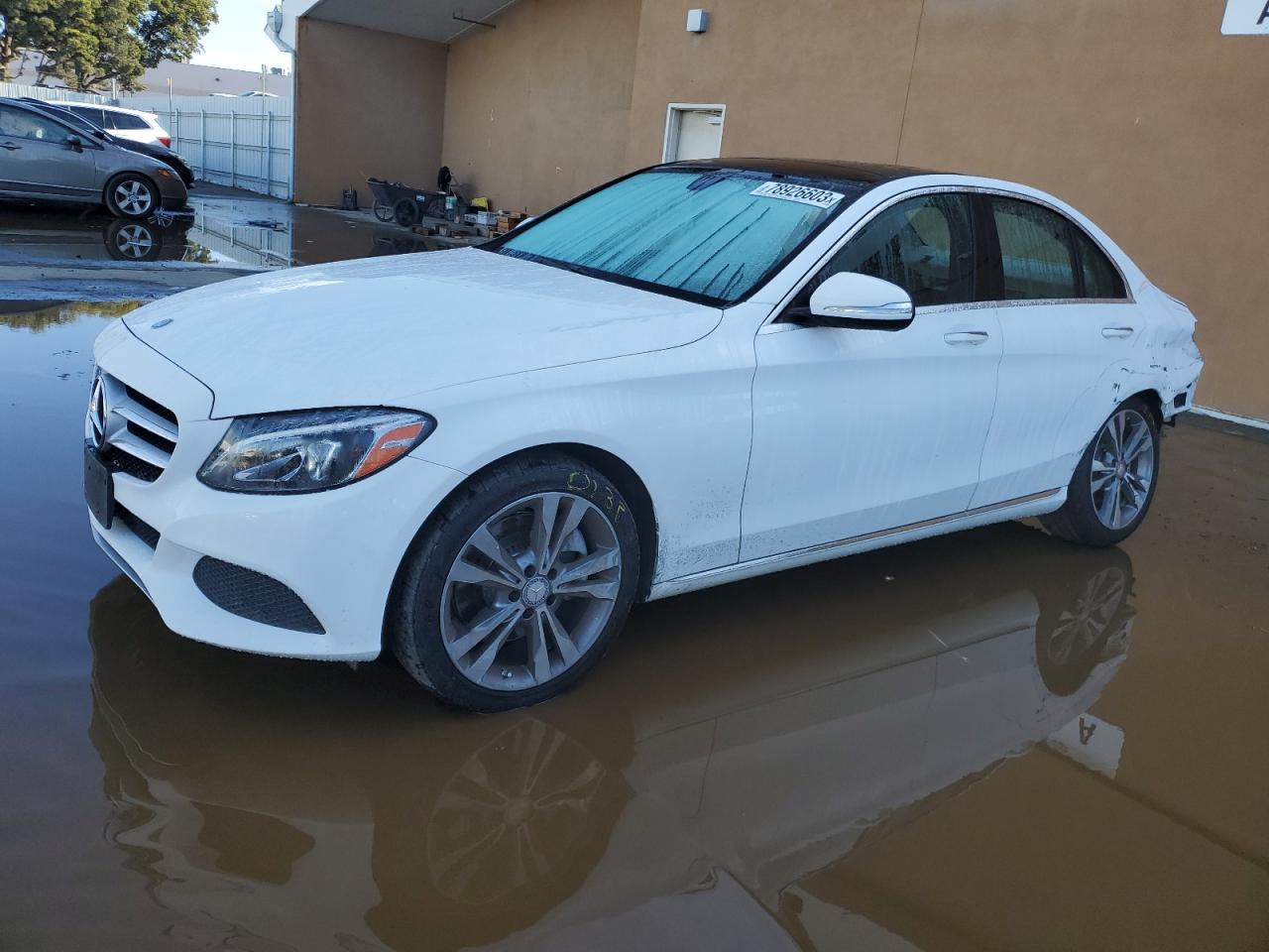 Image 1 of 2015 MERCEDES-BENZ C 300 4MATIC 2015 with VIN 55SWF4KB8FU036400