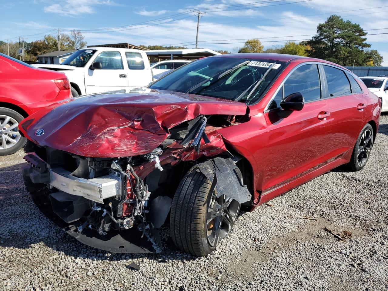 Image 1 of 2021 KIA K5 GT LINE 2021 with VIN 5XXG64J29MG042241