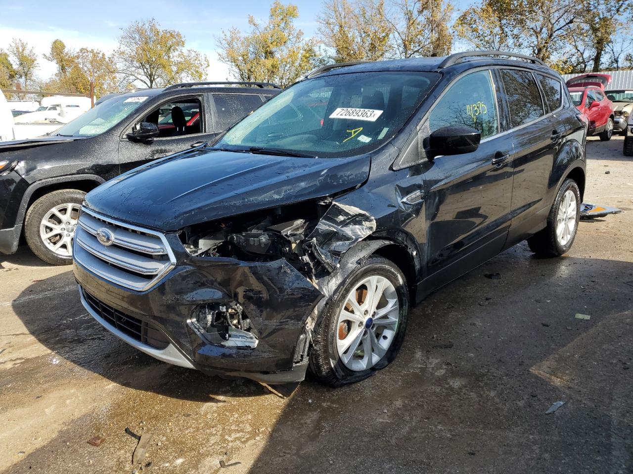 Image 1 of 2018 FORD ESCAPE SE 2018 with VIN 1FMCU0GD9JUB23652