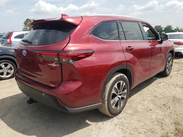 Изображение 3 2022 TOYOTA HIGHLANDER HYBRID XLE 2022 с VIN 5TDGARAH4NS510005