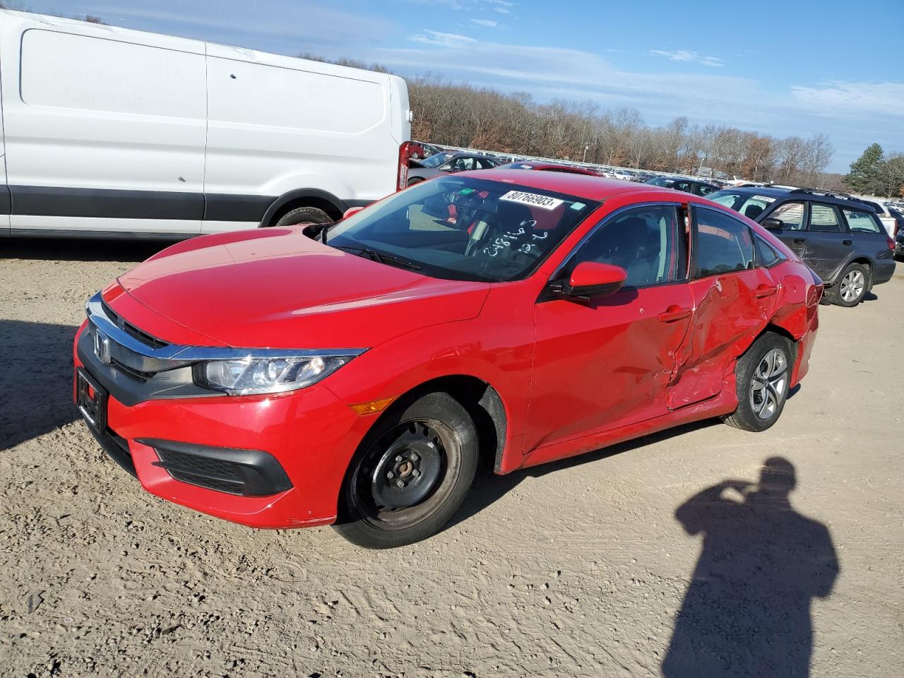 Image 1 of 2017 HONDA CIVIC LX 2017 with VIN 2HGFC2F52HH530012