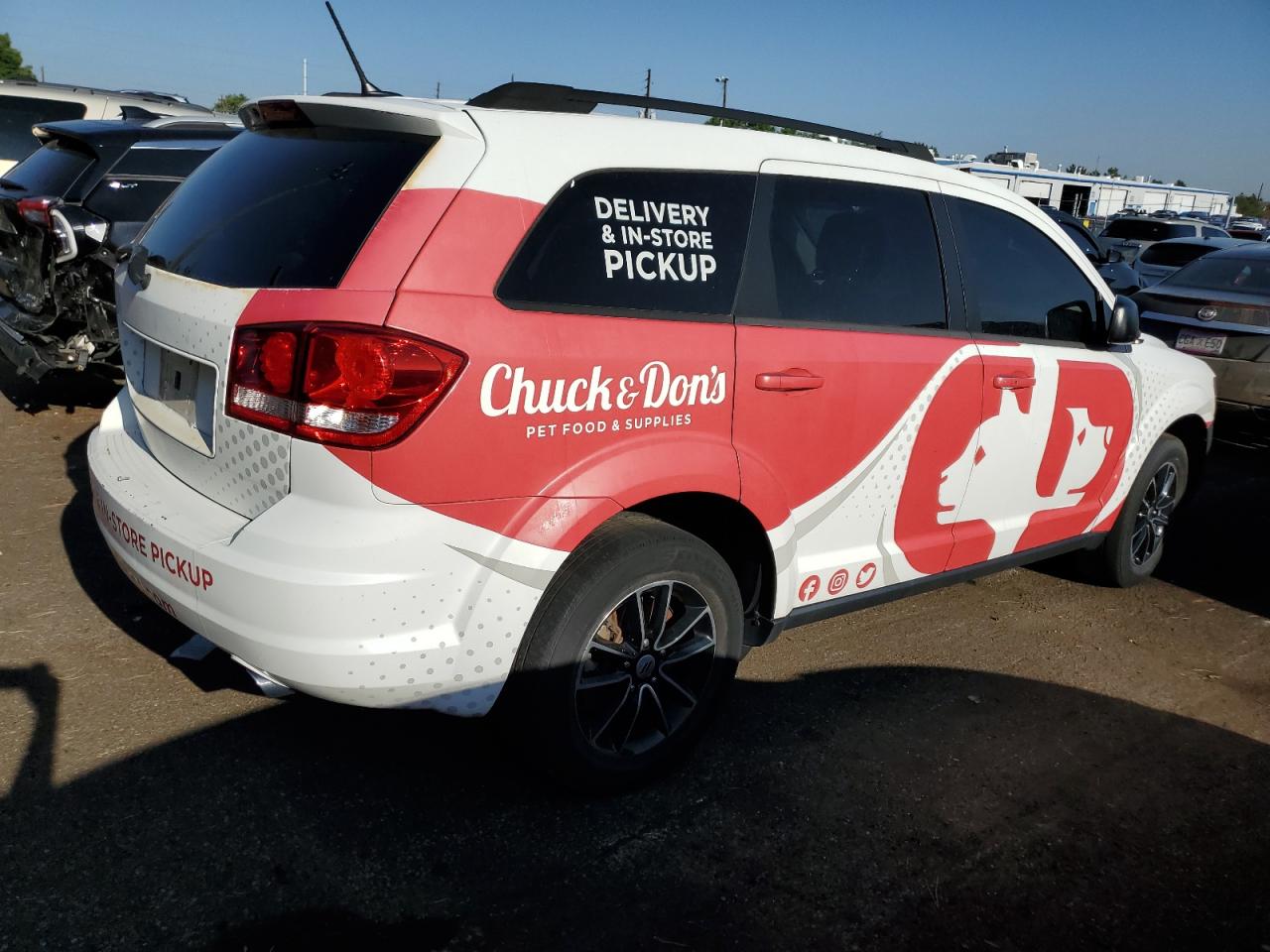 Image 3 of 2018 DODGE JOURNEY SE 2018 with VIN 3C4PDDAG3JT249709