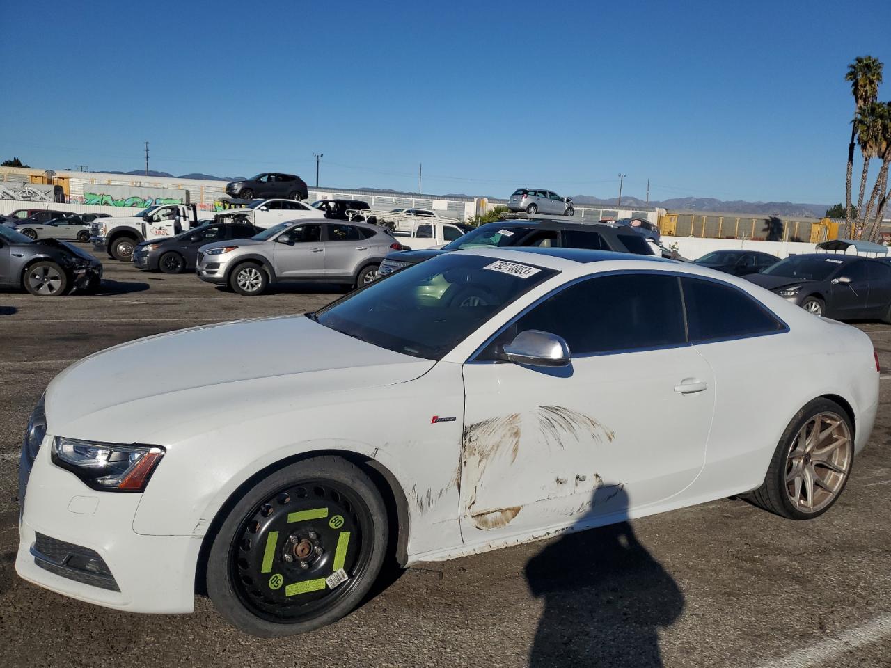 Image 1 of 2014 AUDI S5 PREMIUM PLUS 2014 with VIN WAUCGAFR8EA022847