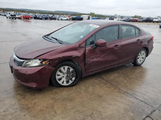 Obraz 1 z 2012 HONDA CIVIC LX 2012 z VIN JHMFB2F53CS001234