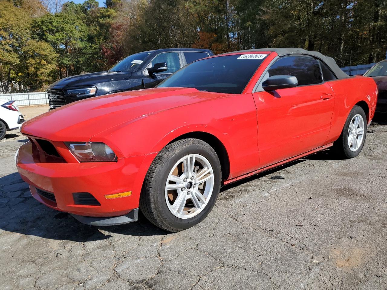 Image 1 of 2012 FORD MUSTANG  2012 with VIN 1ZVBP8EM7C5265288