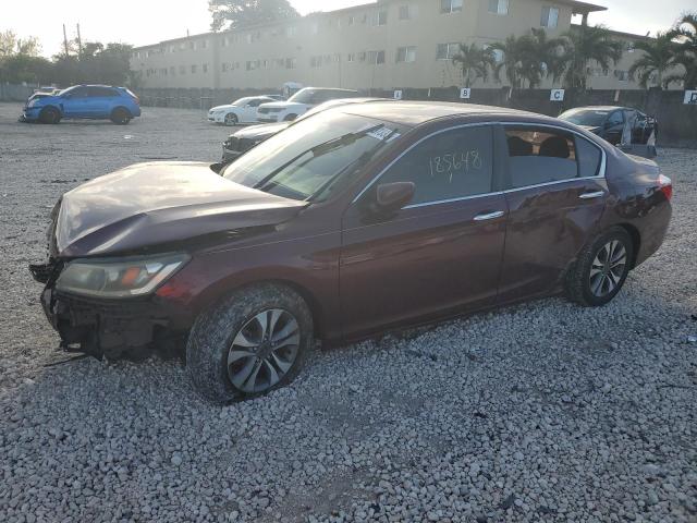 Image 1 of 2013 HONDA ACCORD LX 2013 with VIN 1HGCR2F37DA122596
