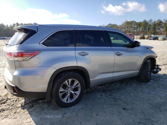 Image 3 of 2015 TOYOTA HIGHLANDER XLE 2015 with VIN 5TDKKRFH6FS106771