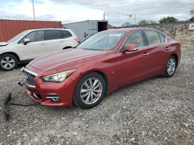 Image 1 of 2014 INFINITI Q50 BASE 2014 with VIN JN1BV7AP1EM690035