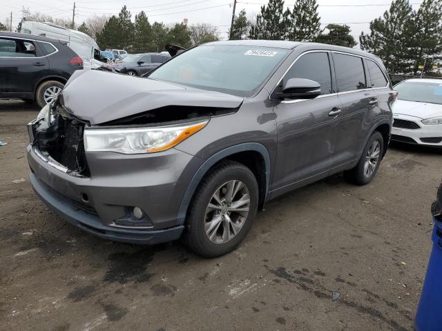Image 1 of 2014 TOYOTA HIGHLANDER LE 2014 with VIN 5TDBKRFH6ES055903