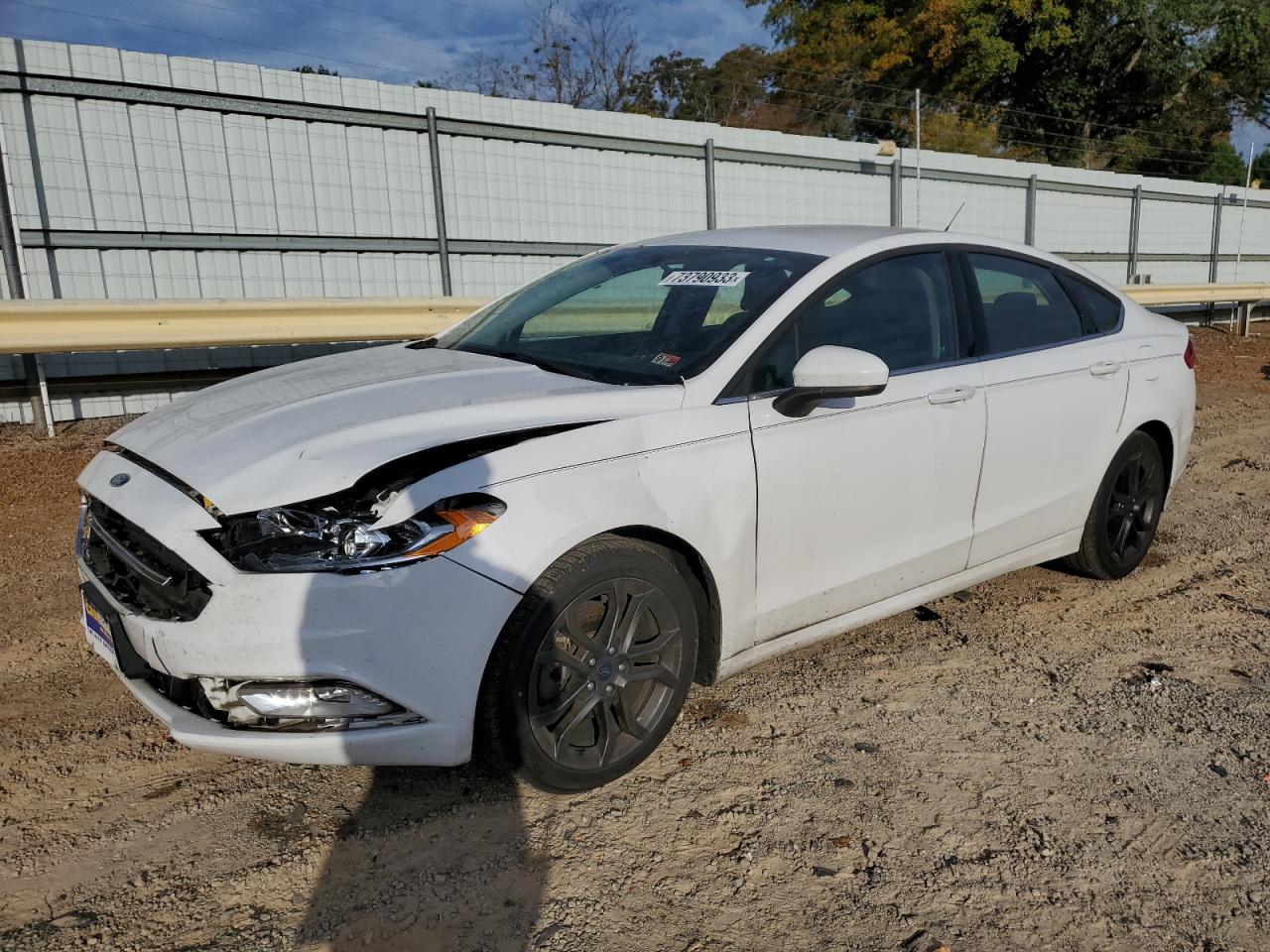 Изображение 1 2018 FORD FUSION SE 2018 с VIN 3FA6P0HD3JR164377