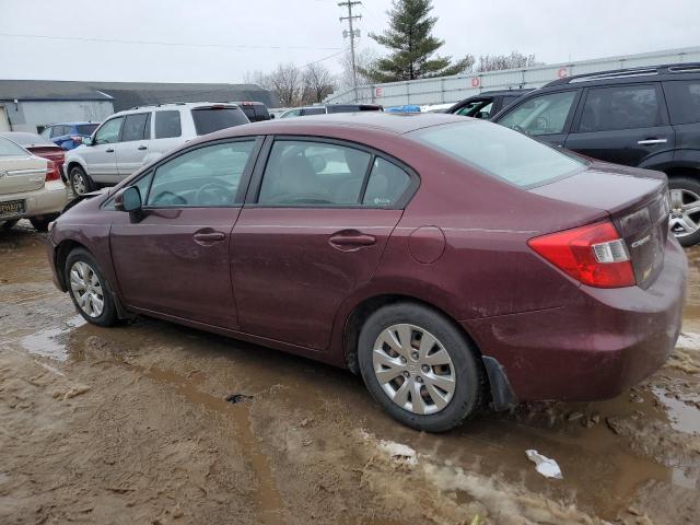 Image 2 of 2012 HONDA CIVIC LX 2012 with VIN 19XFB2F52CE003741