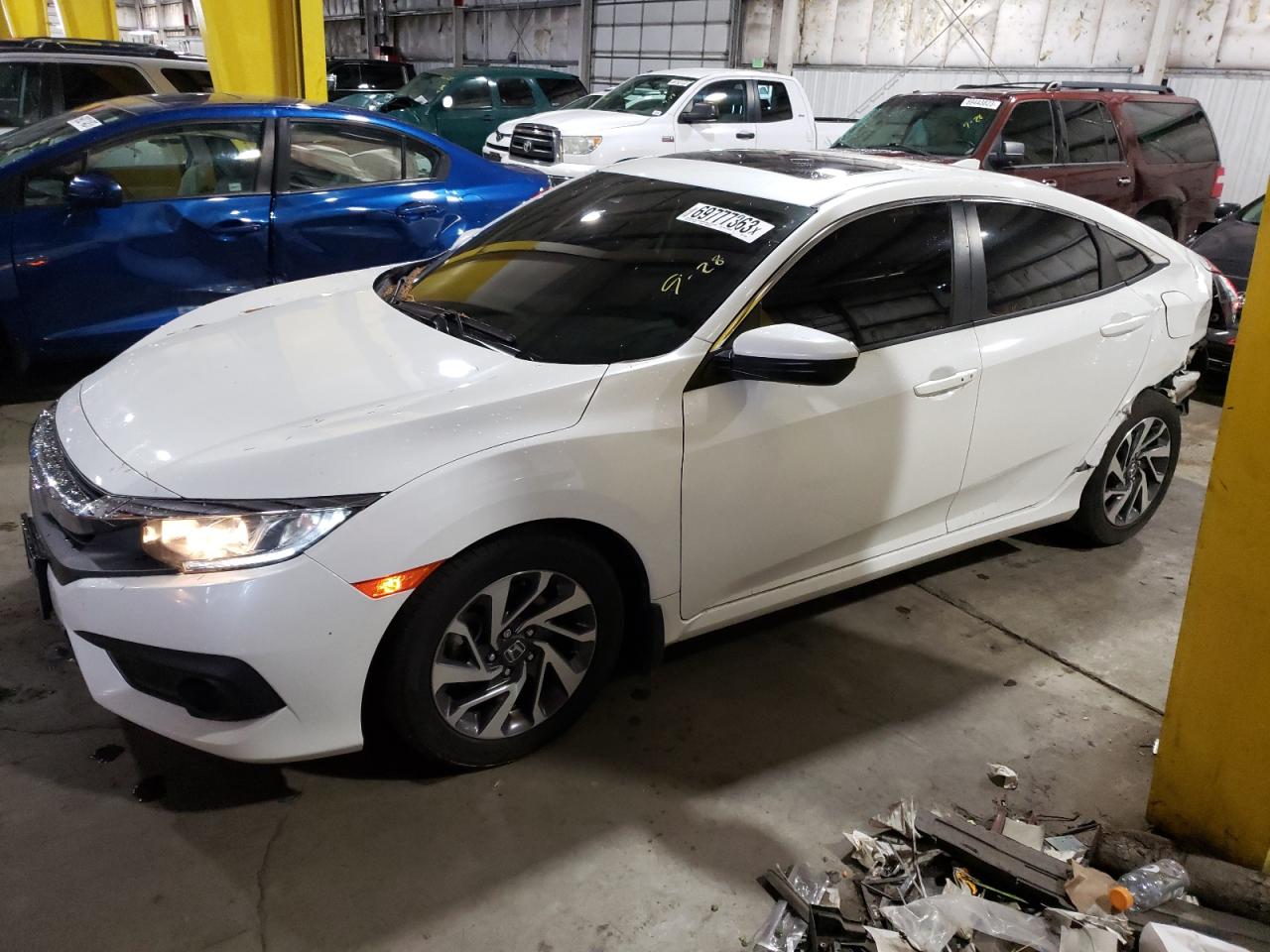 Image 1 of 2018 HONDA CIVIC EX 2018 with VIN 19XFC2F87JE009975