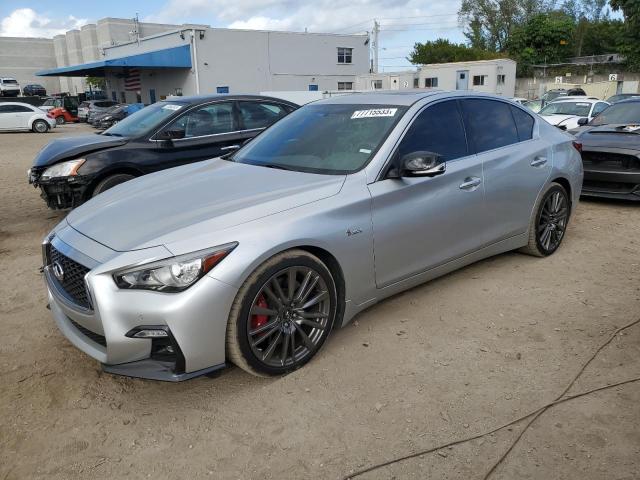 Image 1 of 2019 INFINITI Q50 RED SPORT 400 2019 with VIN JN1FV7AP4KM760348