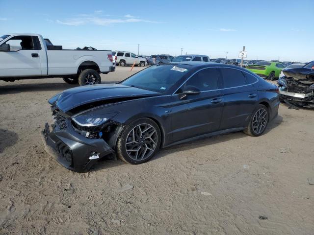 Image 1 of 2021 HYUNDAI SONATA N LINE 2021 with VIN 5NPEK4JC1MH106160