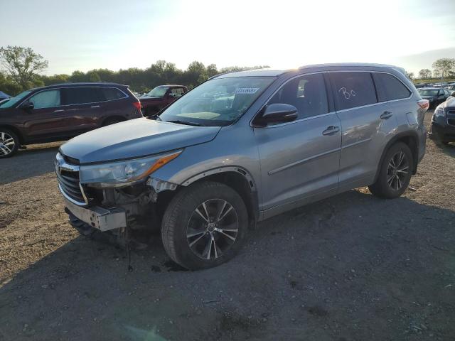 Image 1 of 2016 TOYOTA HIGHLANDER XLE 2016 with VIN 5TDJKRFH6GS232139