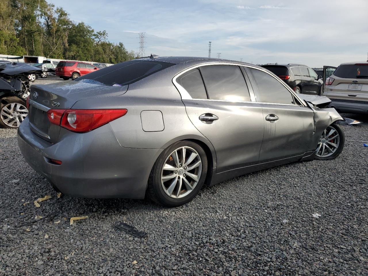 Image 3 of 2014 INFINITI Q50 BASE 2014 with VIN JN1BV7AP9EM683575