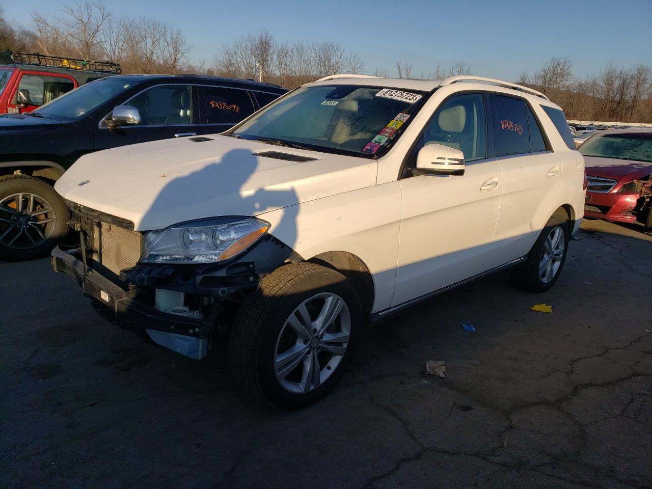 Image 1 of 2015 MERCEDES-BENZ ML 350 4MATIC 2015 with VIN 4JGDA5HB3FA559994