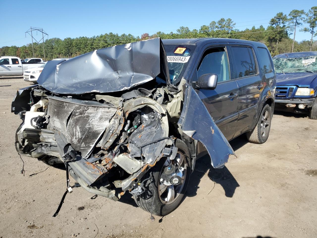 Obraz 2012 HONDA PILOT EXL 2012