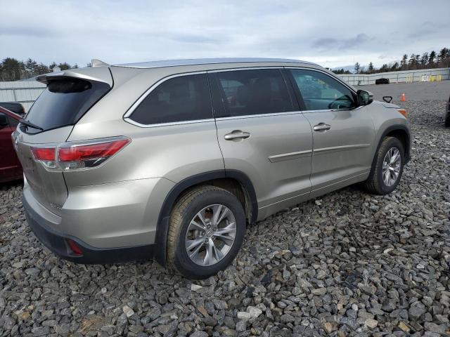 Image 3 of 2015 TOYOTA HIGHLANDER XLE 2015 with VIN 5TDJKRFH0FS150471