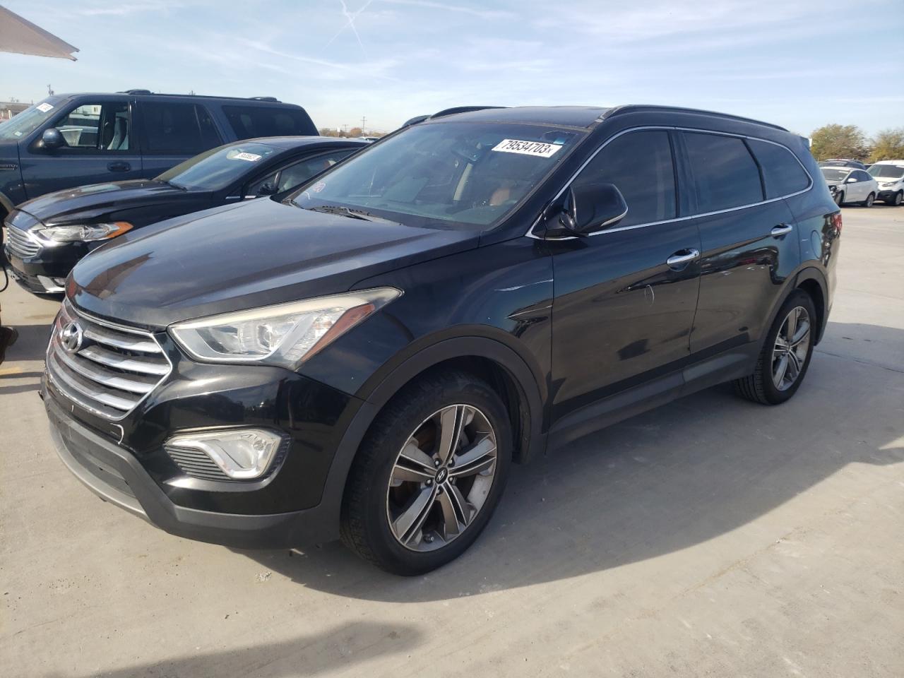 Image 1 of 2013 HYUNDAI SANTA FE LIMITED 2013 with VIN KM8SR4HFXDU001018