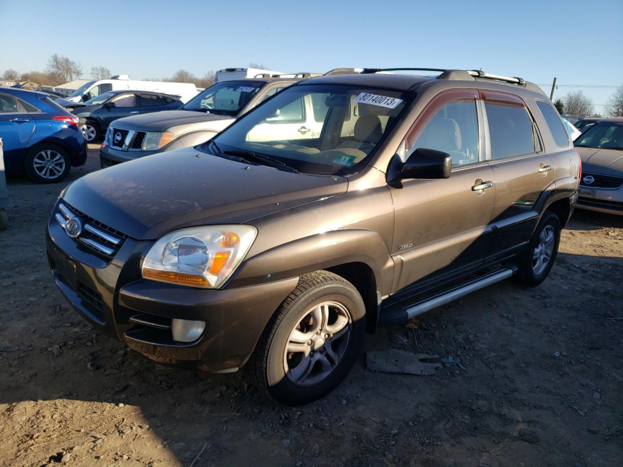Image 1 of 2007 KIA SPORTAGE EX 2007 with VIN KNDJE723477387725