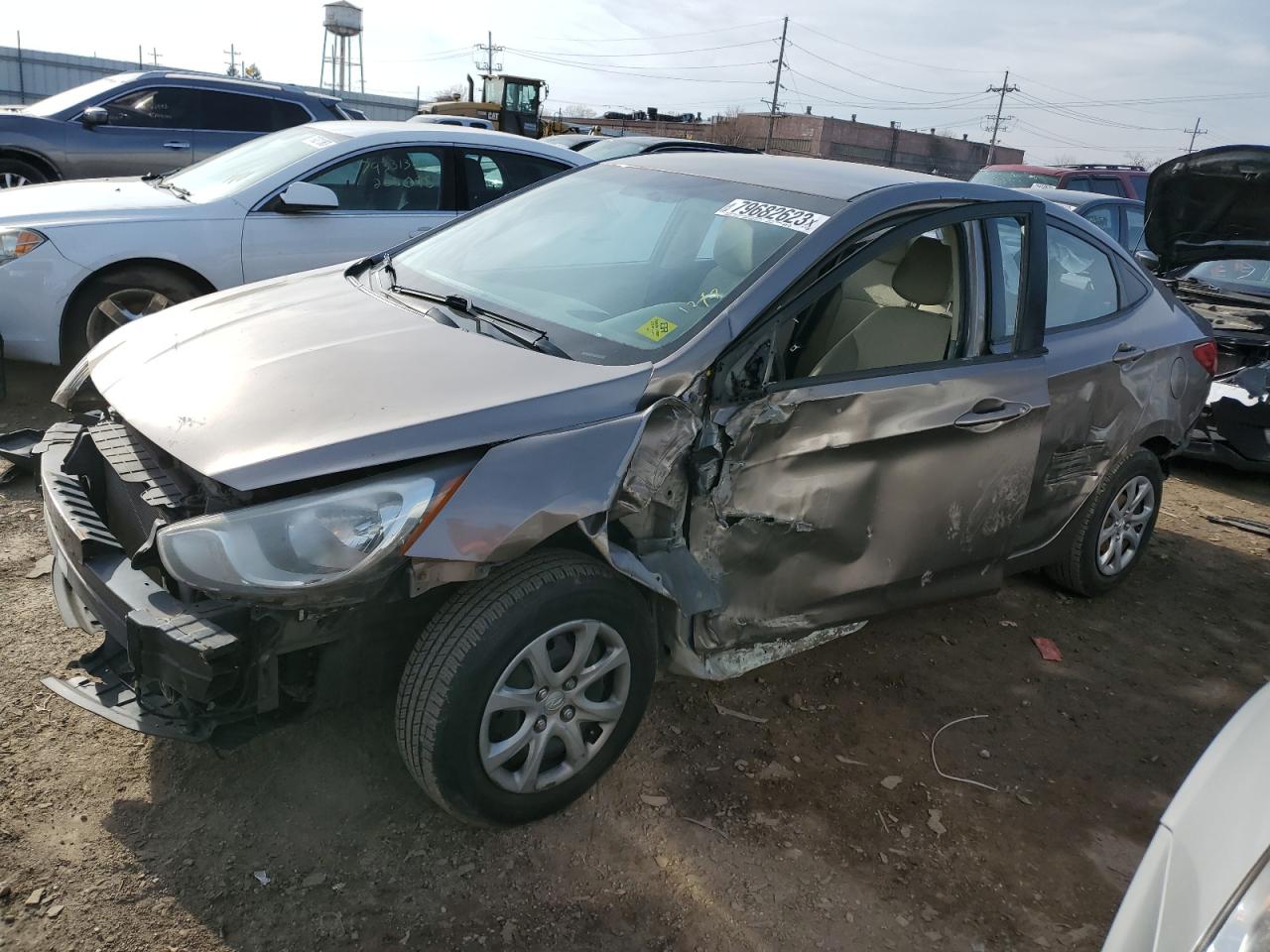 Image 1 of 2014 HYUNDAI ACCENT GLS 2014 with VIN KMHCT4AE1EU752551