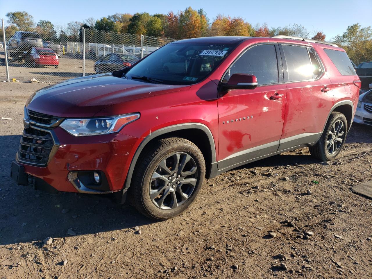 Изображение 1 2019 CHEVROLET TRAVERSE RS 2019 с VIN 1GNERJKX6KJ103052