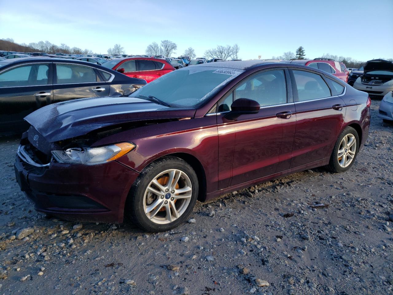 Image 1 of 2018 FORD FUSION SE 2018 with VIN 3FA6P0H76JR135059