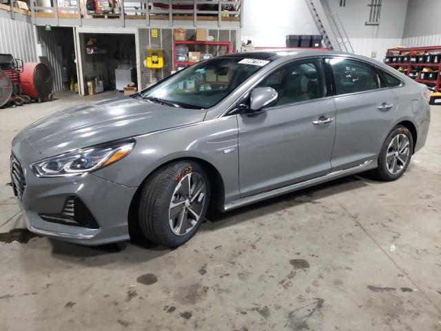 Image 1 of 2019 HYUNDAI SONATA HYBRID 2019 with VIN KMHE34L35KA094332