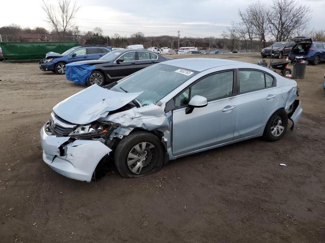 Image 1 of 2012 HONDA CIVIC LX 2012 with VIN 19XFB2F50CE353661