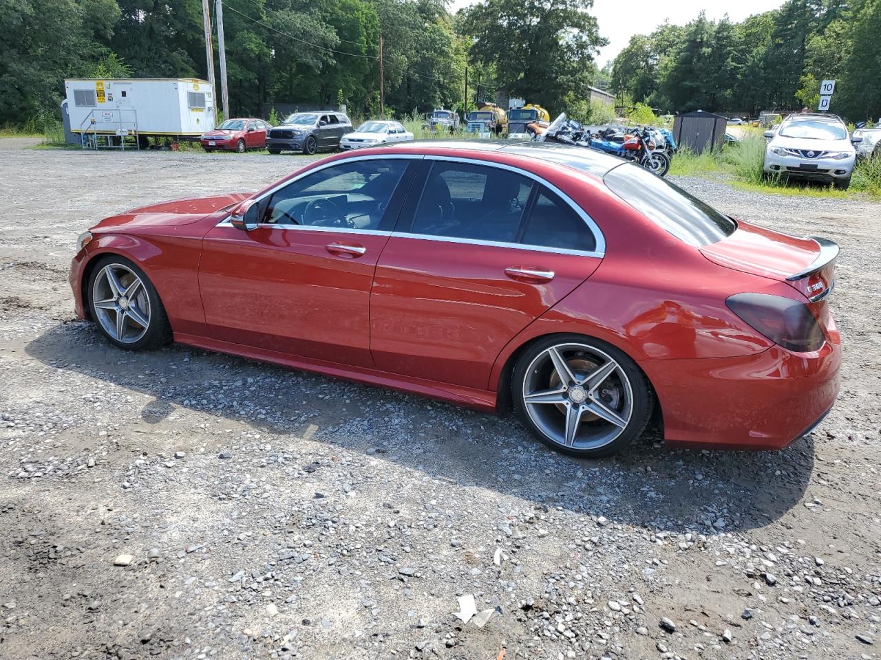 Image 2 of 2016 MERCEDES-BENZ C 300 4MATIC 2016 with VIN WDDWF4KB7GR160435