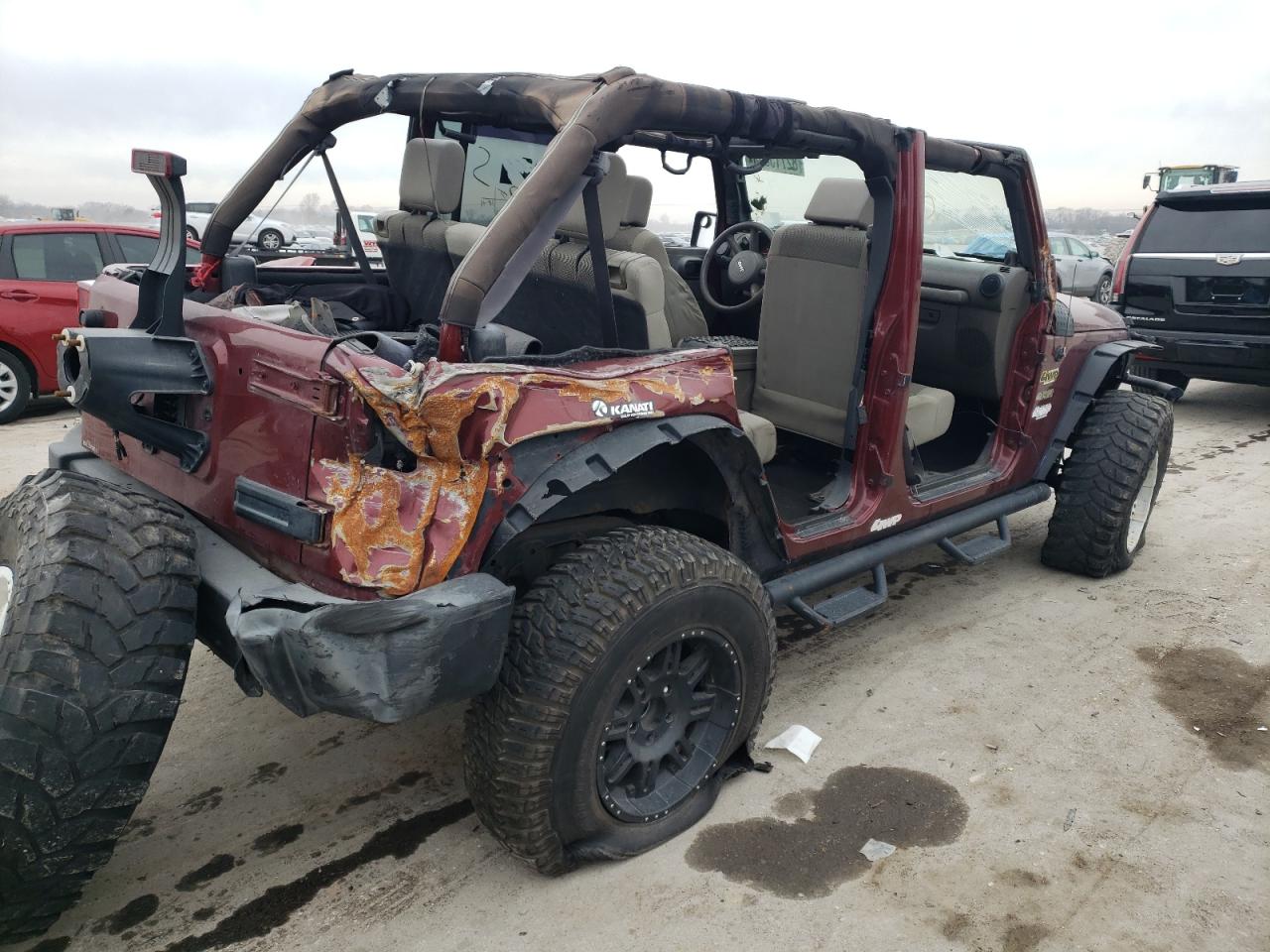 Obraz 3 z 2007 JEEP WRANGLER SAHARA 2007 z VIN 1J8GA59107L173314