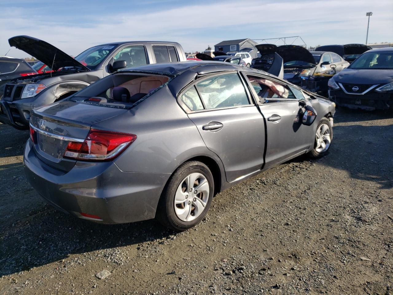 Изображение 3 2013 HONDA CIVIC LX 2013 с VIN 19XFB2F57DE258726