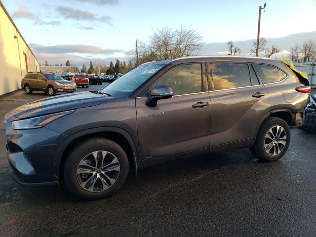 Image 1 of 2021 TOYOTA HIGHLANDER HYBRID XLE 2021 with VIN 5TDHBRCH4MS529019