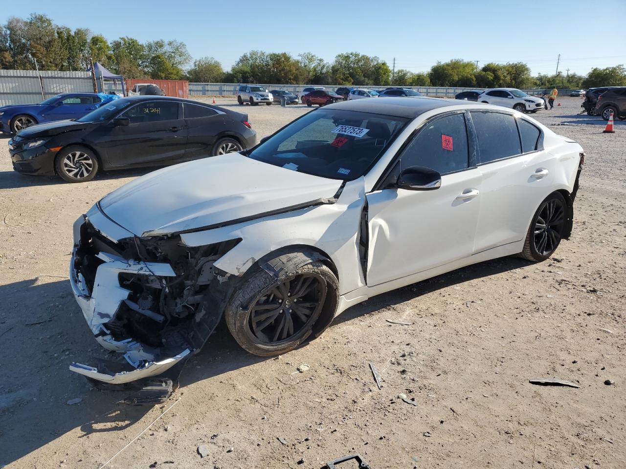 Image 1 of 2018 INFINITI Q50 LUXE 2018 with VIN JN1EV7AP2JM366227