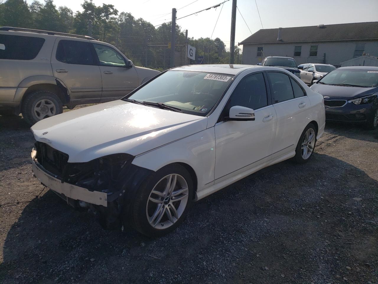 Image 1 of 2013 MERCEDES-BENZ C 300 4MATIC 2013 with VIN WDDGF8AB6DR278341