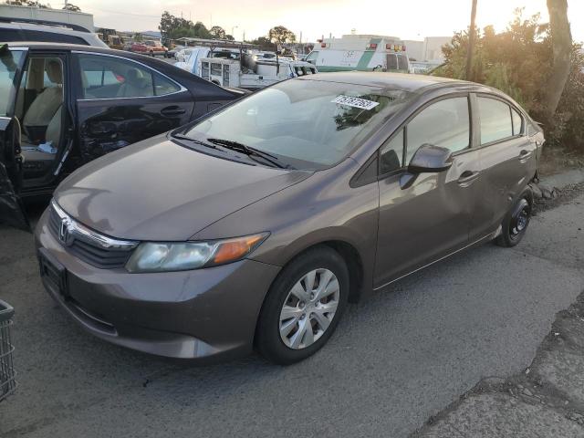 Image 1 of 2012 HONDA CIVIC LX 2012 with VIN 19XFB2F52CE365004
