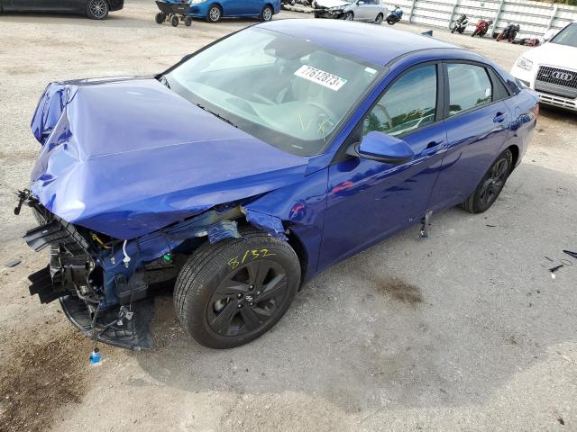 Image 1 of 2022 HYUNDAI ELANTRA SEL 2022 with VIN KMHLM4AG0NU256381
