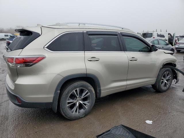 Image 3 of 2016 TOYOTA HIGHLANDER XLE 2016 with VIN 5TDJKRFH2GS252517