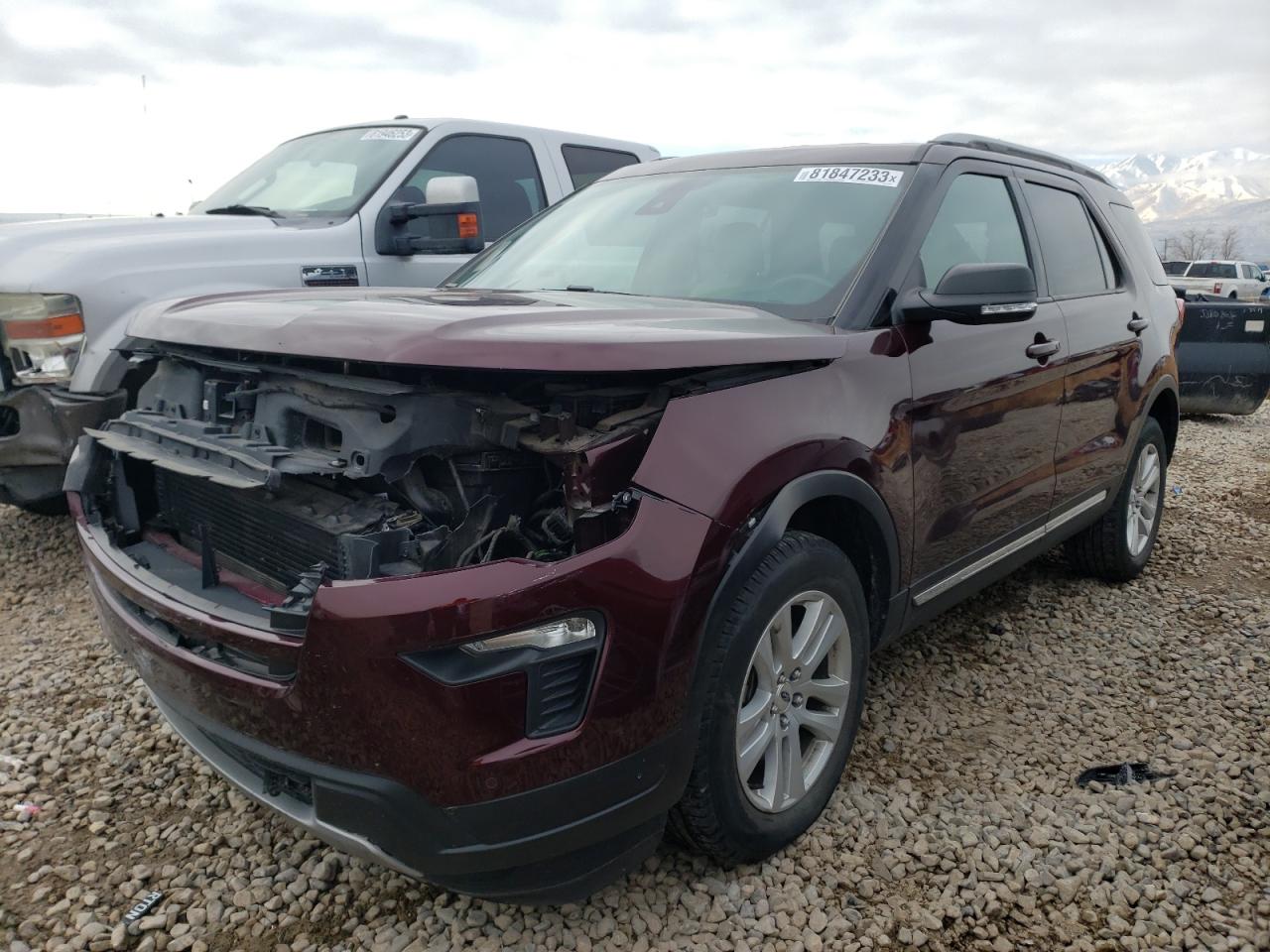 Image 1 of 2019 FORD EXPLORER XLT 2019 with VIN 1FM5K8DH5KGA46640