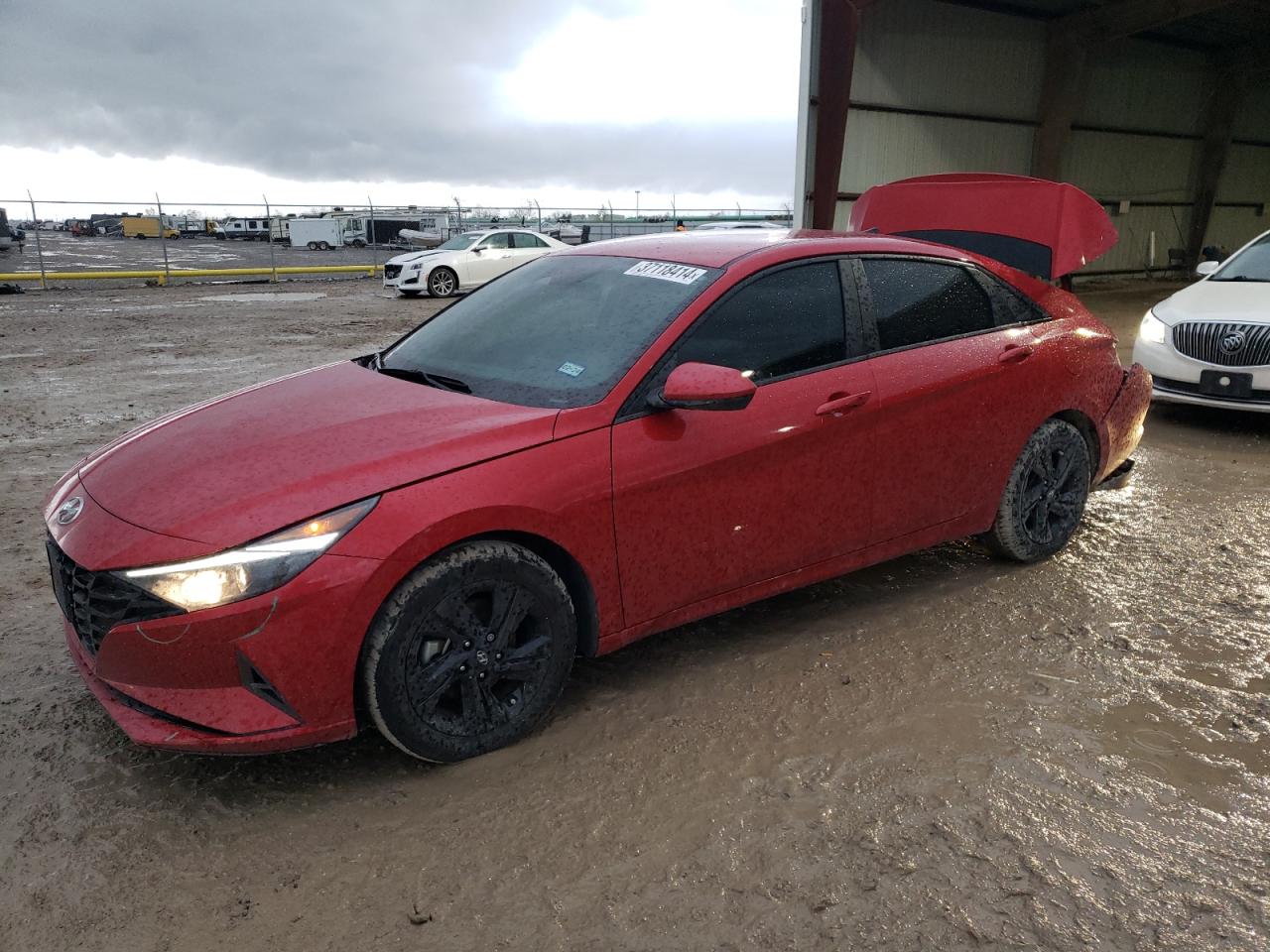 Image 1 of 2022 HYUNDAI ELANTRA SEL 2022 with VIN 5NPLS4AG7NH081664