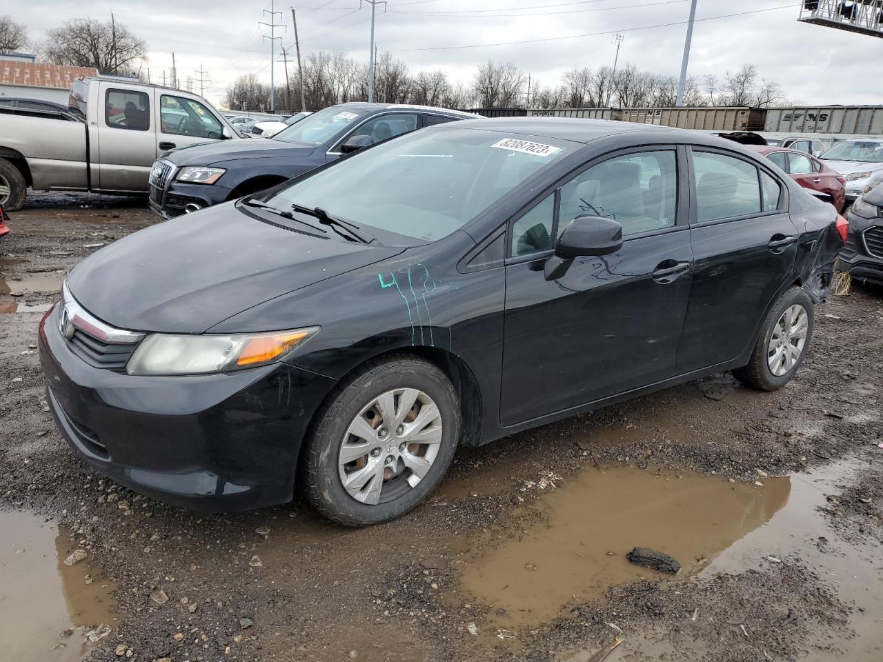 Image 1 of 2012 HONDA CIVIC LX 2012 with VIN 19XFB2F56CE074585