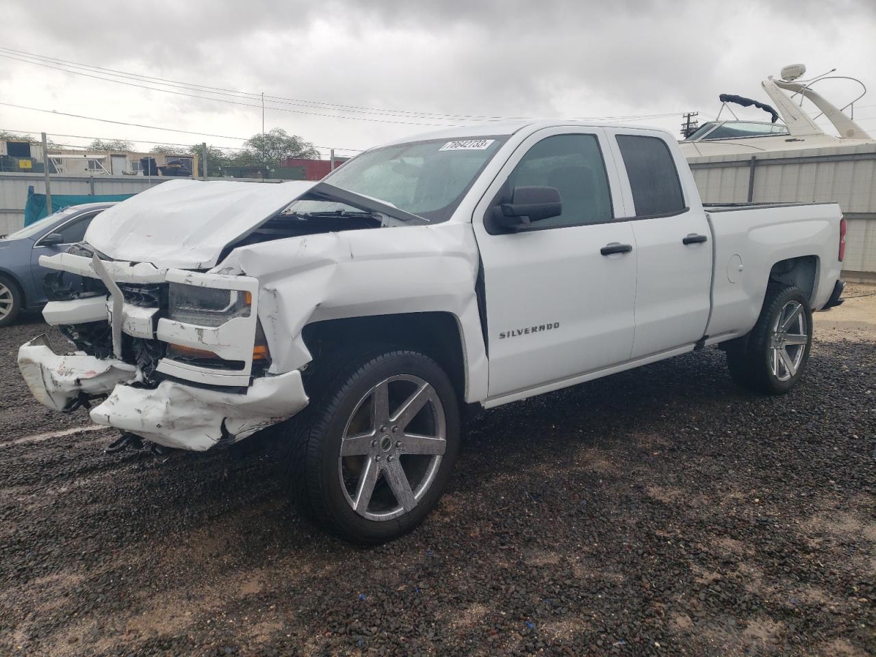 Image 1 of 2017 CHEVROLET SILVERADO C1500 CUSTOM 2017 with VIN 1GCRCPEHXHZ341287