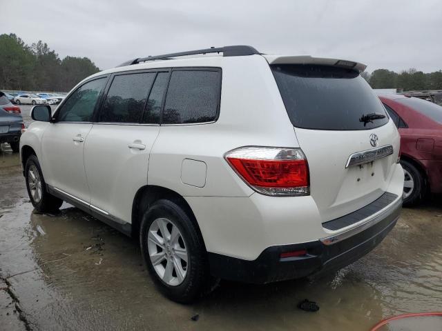 Image 2 of 2013 TOYOTA HIGHLANDER BASE 2013 with VIN 5TDZK3EH0DS139873