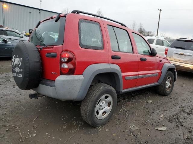 Image 3 of 2005 JEEP LIBERTY SPORT 2005 with VIN 1J4GL48K75W514431