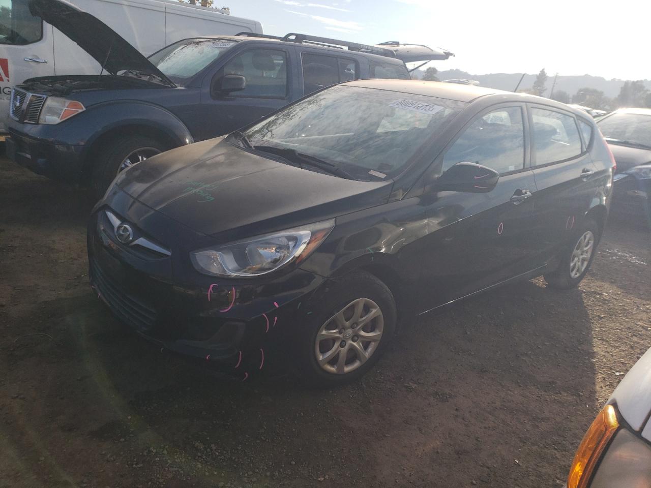Image 1 of 2013 HYUNDAI ACCENT GLS 2013 with VIN KMHCT5AE3DU061929