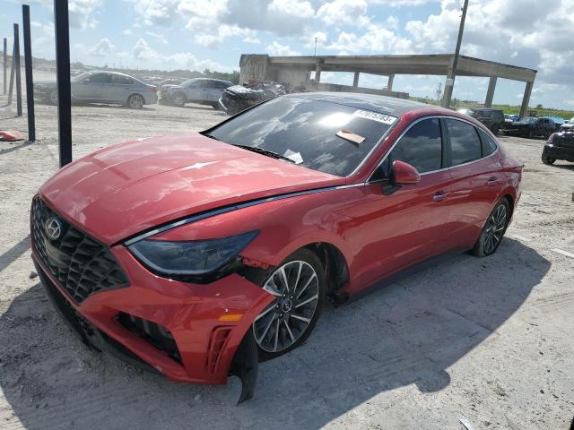 Изображение 1 2021 HYUNDAI SONATA LIMITED 2021 с VIN 5NPEH4J25MH110752